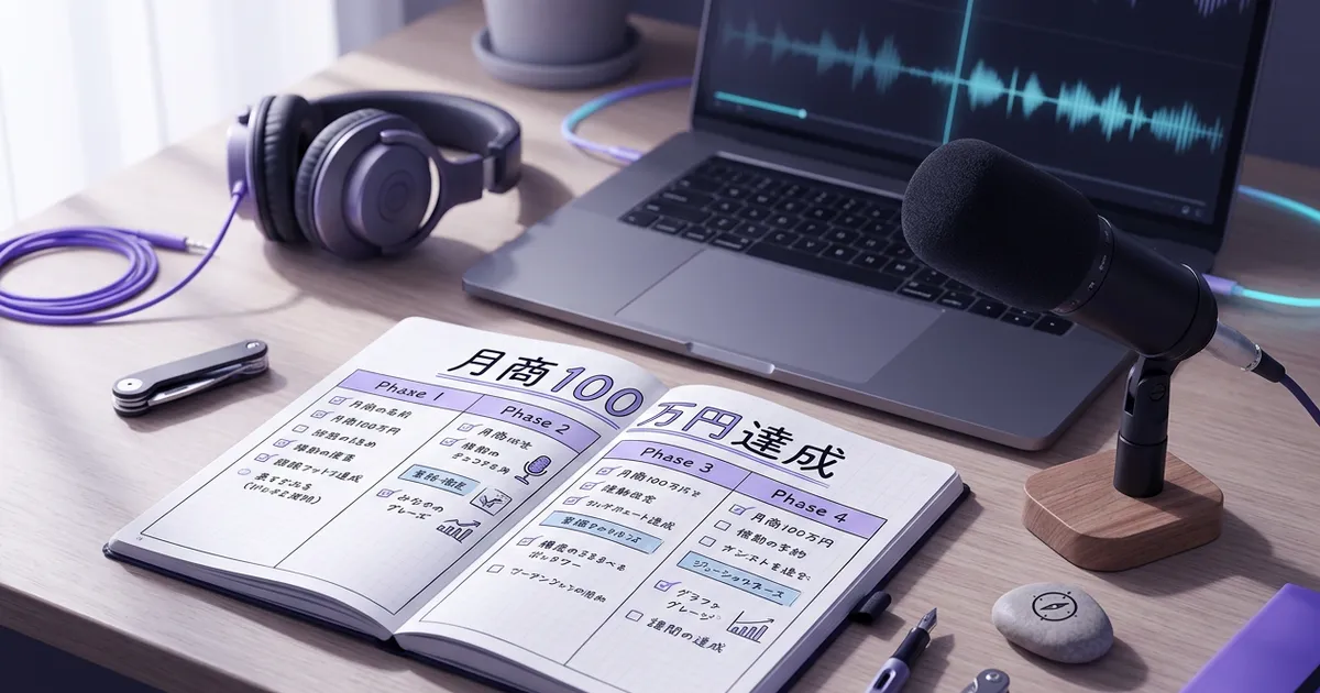 音声コーチングで月商100万円を達成するロードマップ - BootCast Media