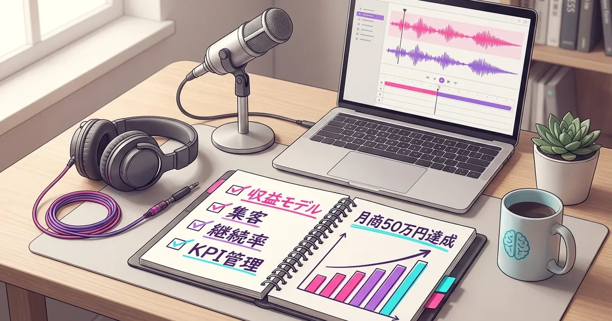 月額制音声コーチングで月商50万円を達成したキャリアコーチの戦略 - BootCast Media