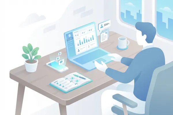 Online salon operator workspace